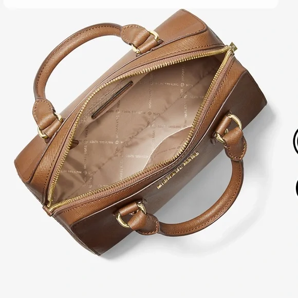 Michael Kors Sandrine Satchel Crossbody Strap Bag Saffiano Leather - Picture 2 of 15